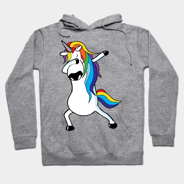 Yet Another Dabbing Unicorn Dancing Hoodie by alltheprints